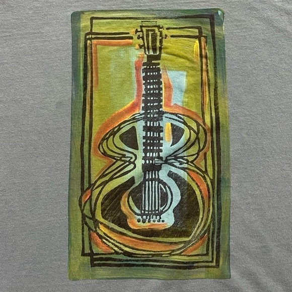 Vintage men’s Guitar art t shirt - Picture 2 of 8